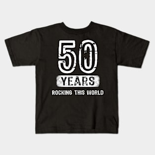 50 Years Rocking this World Kids T-Shirt